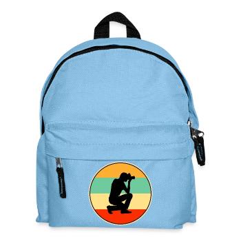Photographe Rétro Sunset Vintage Camera Art - Sac à dos Enfant - bleu clair - Devant