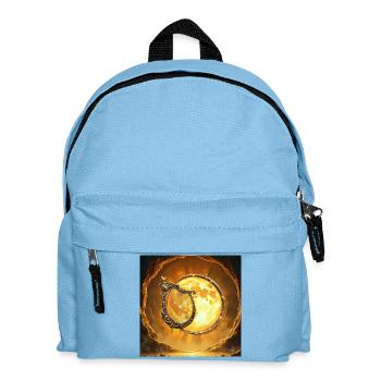 Golden Moon and Ornamental Harp - Kids' Backpack - light blue - Front
