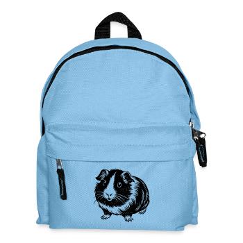 Meerschweinchen - Kinder Rucksack - Hellblau - Vorne