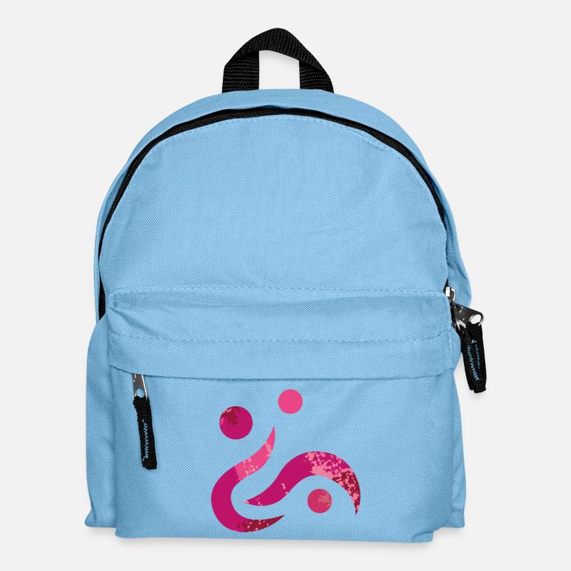 Yoga design_38 - Kids' Backpack - light blue