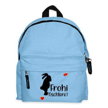 FROHE OSTERN SCHWEIZ - Kinder Rucksack - Hellblau - Vorne