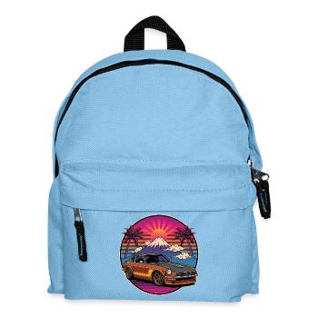 JDM car Japanese Retro Car Racing Drifting Legend - Kids' Backpack - light blue - Front