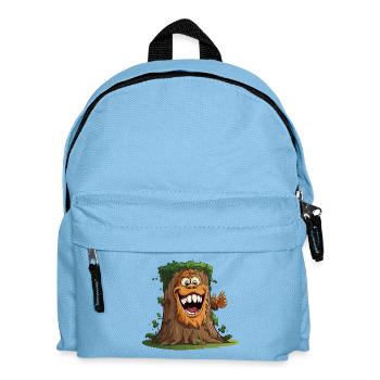 Baumriese mit breitem Grinsen - Kinder Rucksack - Hellblau - Vorne
