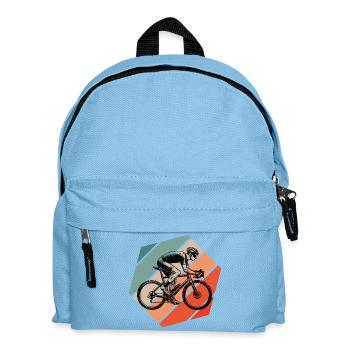 Gift idea for a road bike with road bike - Kids' Backpack - light blue - Front