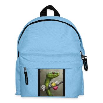 Snake and electricity - Kids' Backpack - light blue - Front