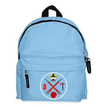 Logo du cercle de la 112e brigade de pompiers - Sac à dos Enfant - bleu clair - Devant
