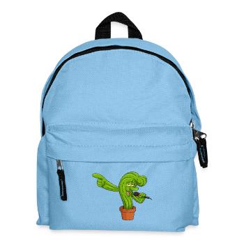 Cactonium funny character cactus meme - Kids' Backpack - light blue - Front