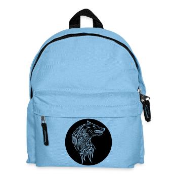 Wolf - Kids' Backpack - light blue - Front