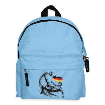 Fußball Fallrückzieher Deutschland Style - Kinder Rucksack - Hellblau - Vorne