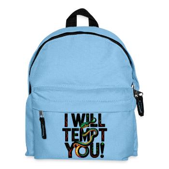 Die Versucherschlange - Kinder Rucksack - Hellblau - Vorne