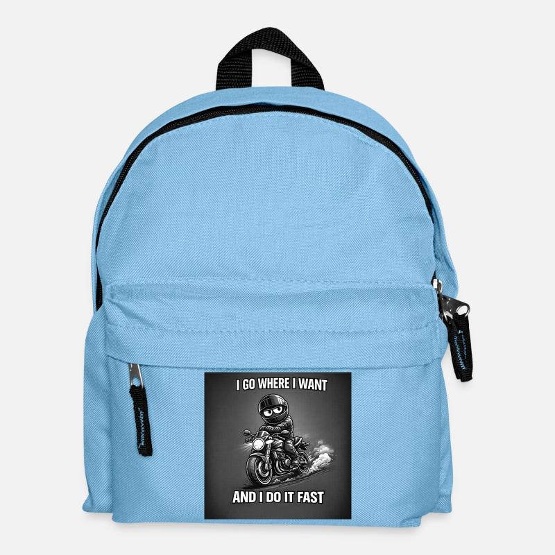I go where I want - Kids' Backpack - light blue