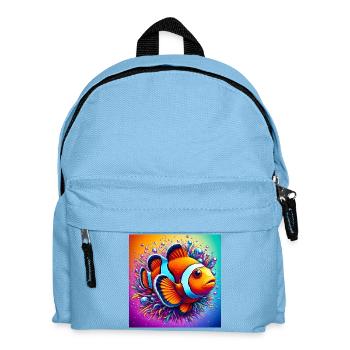 Poisson-clown - Sac à dos Enfant - bleu clair - Devant