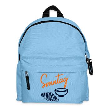 Sonntag Croissant Matcha - Kinder Rucksack - Hellblau - Vorne