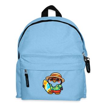 Hawaiian Penguin Surf - Kids' Backpack - light blue - Front