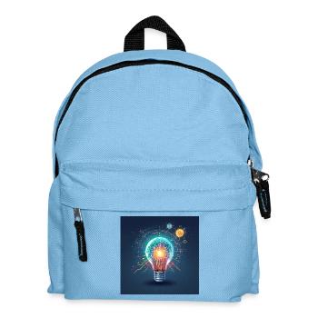 Innovation der Neon-Gehirnlampe - Kinder Rucksack - Hellblau - Vorne