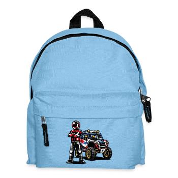 SSV Rallye Geländerennfahrer - Kinder Rucksack - Hellblau - Vorne