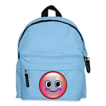 Niedliche Rote Blase - Kinder Rucksack - Hellblau - Vorne