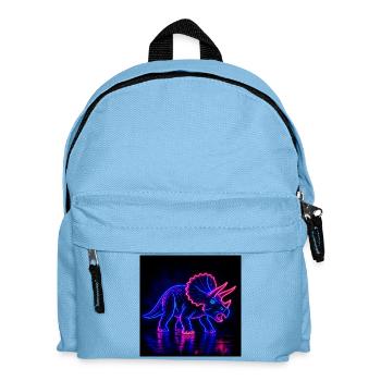 Néon Tricératops Lumière Néon - Sac à dos Enfant - bleu clair - Devant