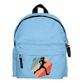 Geschenkidee für eine Running mit Running - Kinder Rucksack - Hellblau - Vorne