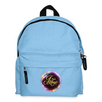 « Je suis Magie » montre ta MAGIE - Sac à dos Enfant - bleu clair - Devant