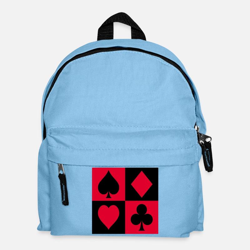 Quartet Suit Blocks - Kids' Backpack - light blue