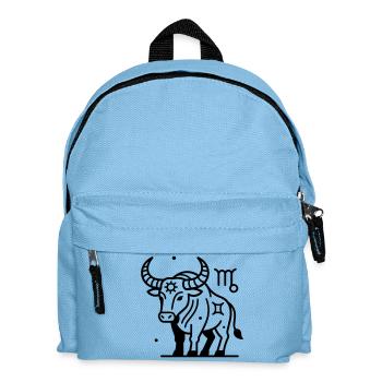 Signe du zodiaque du Taureau - Sac à dos Enfant - bleu clair - Devant
