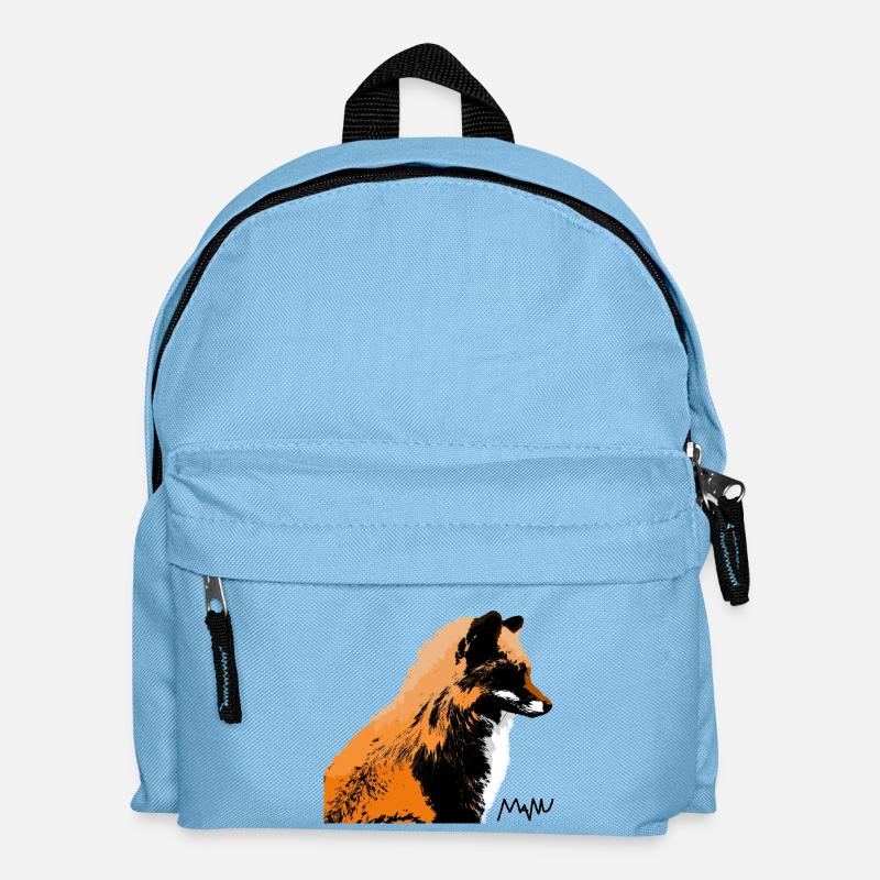 fox - Kids' Backpack - light blue