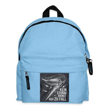 Kein Sturm bringt mich zu Fall - Kinder Rucksack - Hellblau - Vorne