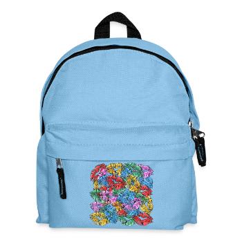 Amount of kisses - Kids' Backpack - light blue - Front