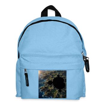 Marine fractal above coast - Kids' Backpack - light blue - Front