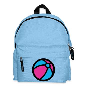 Icône d’été de plage de water-polo - Sac à dos Enfant - bleu clair - Devant