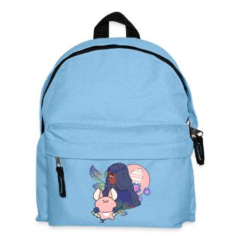 Chauve-souris Kawaii & Prothèse magique - Sac à dos Enfant - bleu clair - Devant