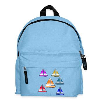 Segeln - Kinder Rucksack - Hellblau - Vorne