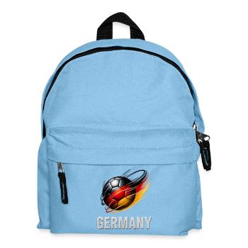 Football de la flamme d'Allemagne - Sac à dos Enfant - bleu clair - Devant