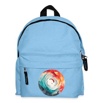 Geometrischer Wirbel Paragliding - Kinder Rucksack - Hellblau - Vorne