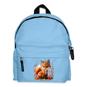 Fox Floral Jewelry - Kids' Backpack - light blue - Front