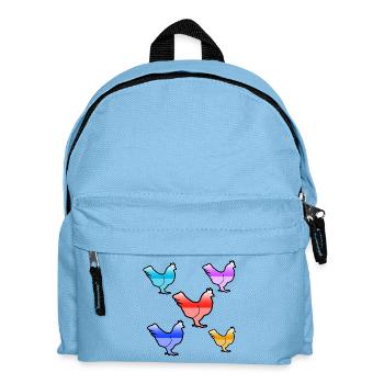 Poulets - Sac à dos Enfant - bleu clair - Devant