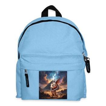 Chat pharaon dans le désert stellaire - Sac à dos Enfant - bleu clair - Devant