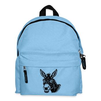 Donkey smile - Kids' Backpack - light blue - Front