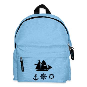 Segeln - Kinder Rucksack - Hellblau - Vorne