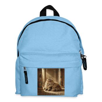 Cat King in the Temple of Egypt - Kids' Backpack - light blue - Front