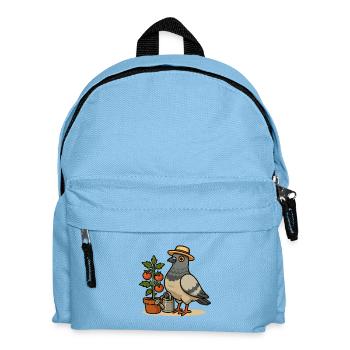 Balcony Pigeon Tomatoes Shirt - Kinder Rucksack - Hellblau - Vorne