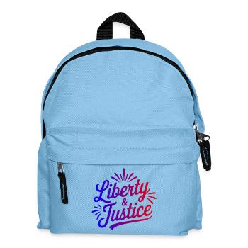 Liberty & Justice Print - Kids' Backpack - light blue - Front