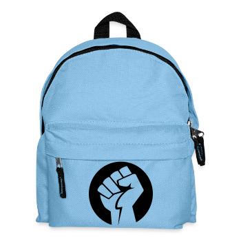 Faust Icon v.1 (Farbe änderbar) - Kinder Rucksack - Hellblau - Vorne