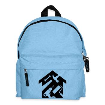 Haus Renovierung Werkzeug Handwerker - Kinder Rucksack - Hellblau - Vorne