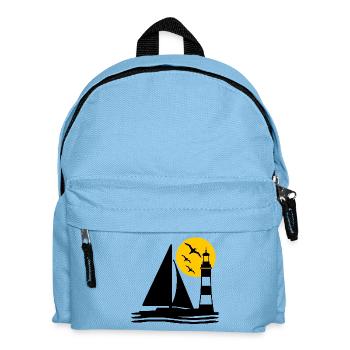 Segeln - Kinder Rucksack - Hellblau - Vorne