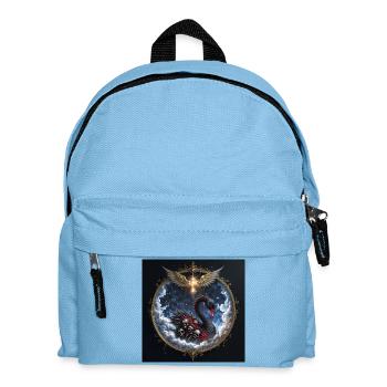 Cygne des Âmes avec Couronne Noire - Sac à dos Enfant - bleu clair - Devant
