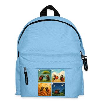 Ladybug und Ant: Ein süßer erster Moment - Kinder Rucksack - Hellblau - Vorne
