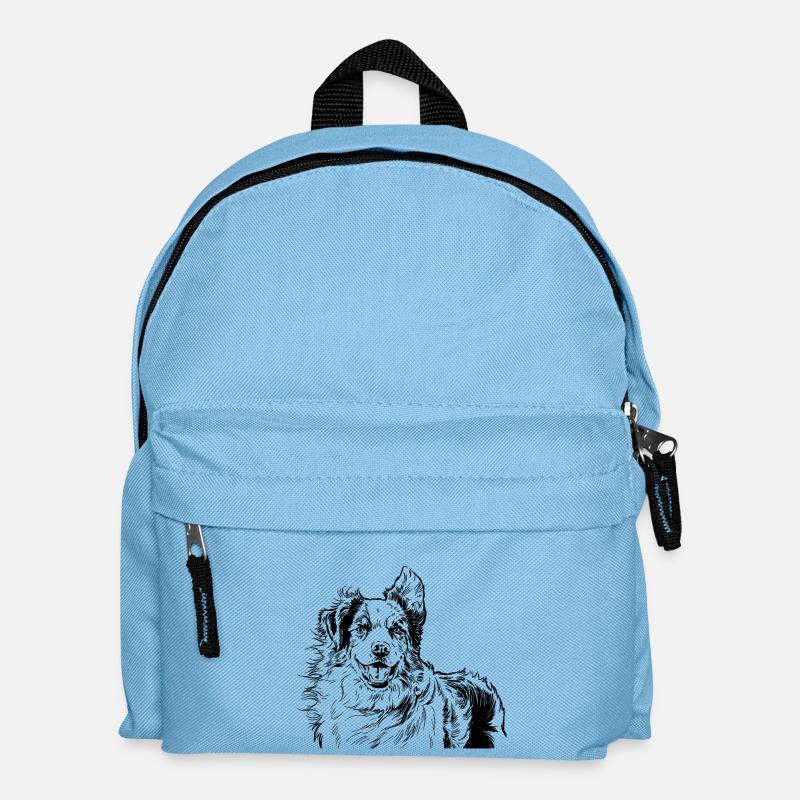 Australian Shepherd - Kids' Backpack - light blue