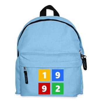 1992 - Kinder Rucksack - Hellblau - Vorne